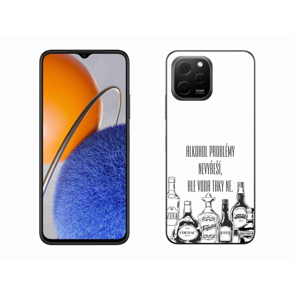 Gelový kryt mmCase na Huawei Nova Y61 - vtipný text bílé pozadí