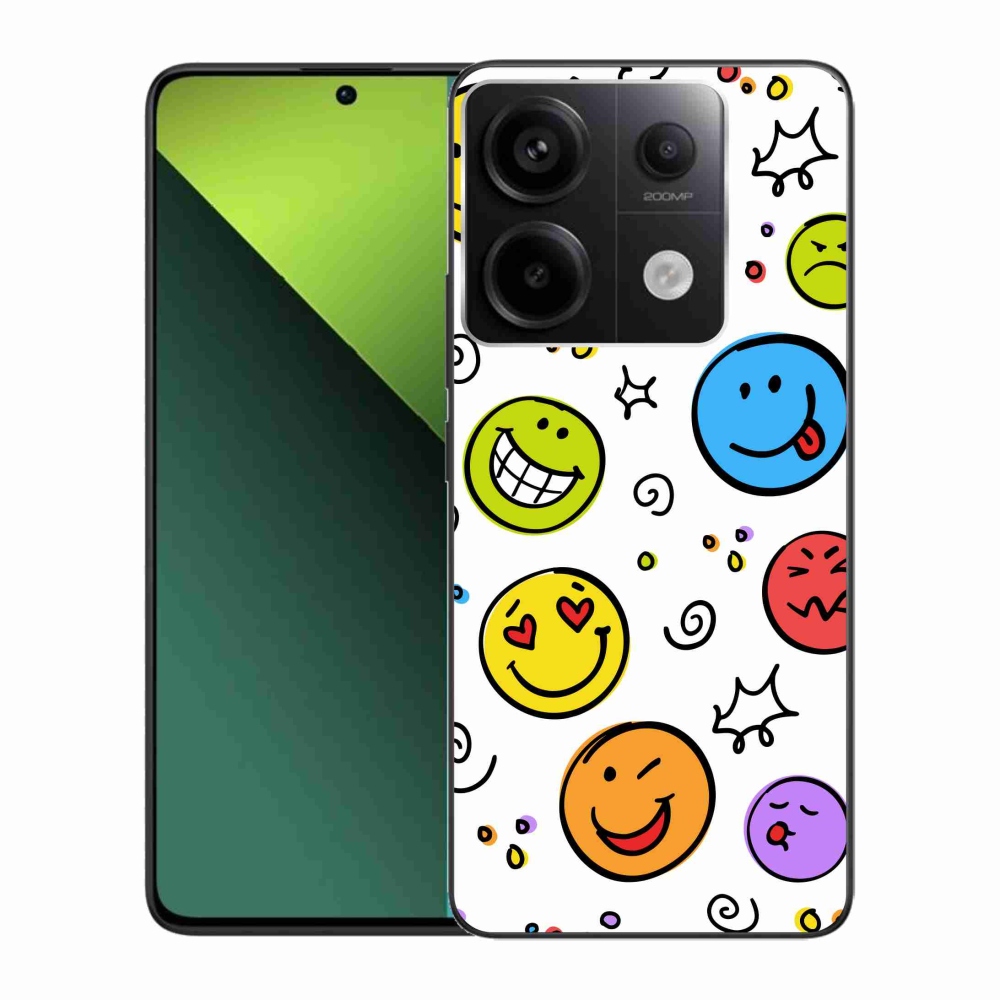 Gelový kryt mmCase na Xiaomi Redmi Note 13 Pro 5G/Poco X6 5G - smajlíci