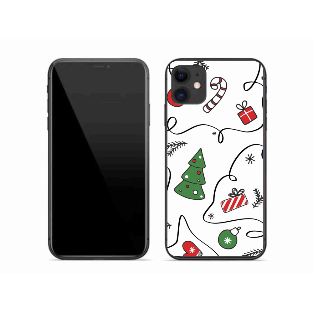 Gelový kryt mmCase na iPhone 11 - vánoční motivy