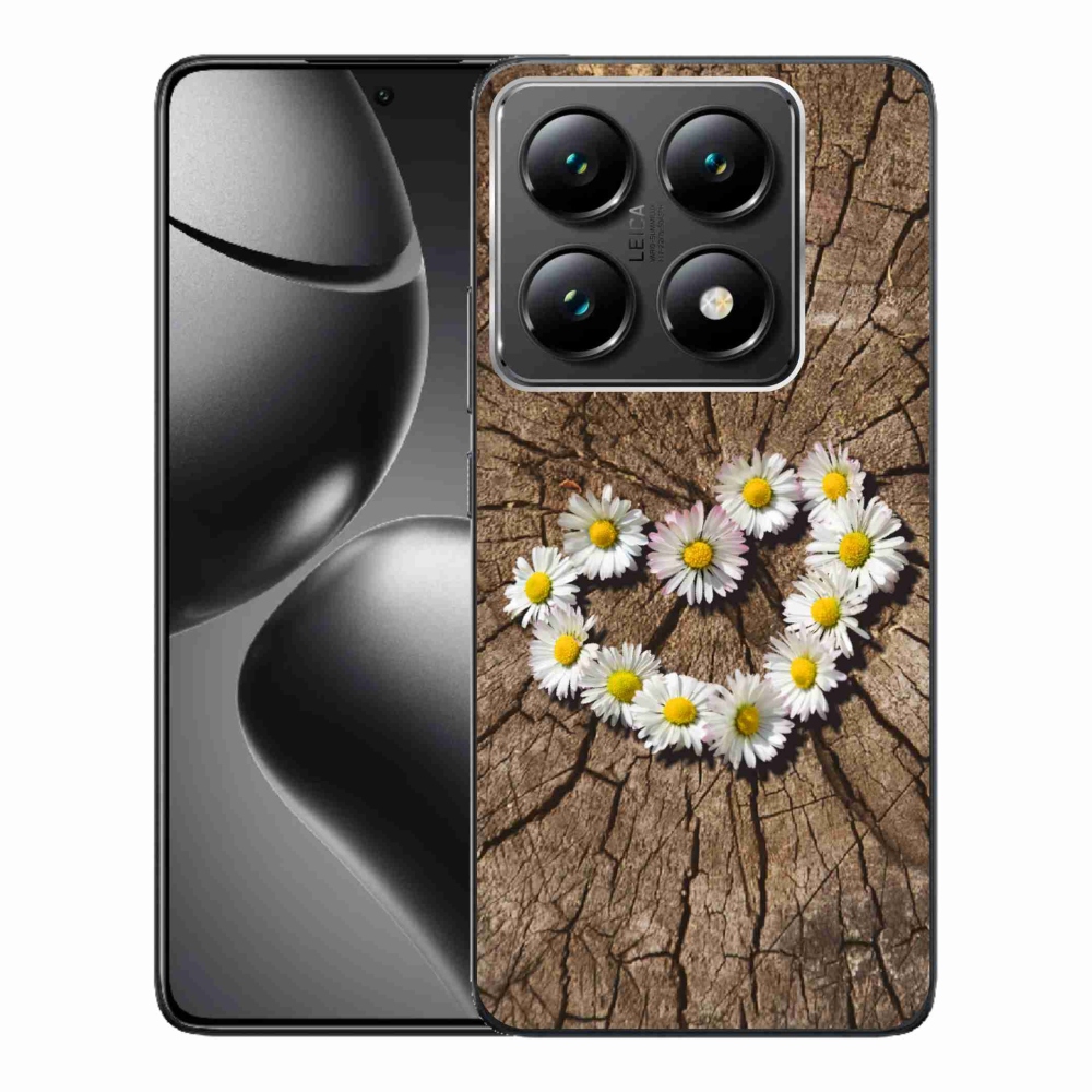 Gelový kryt mmCase na Xiaomi 14T Pro - srdce z kopretin
