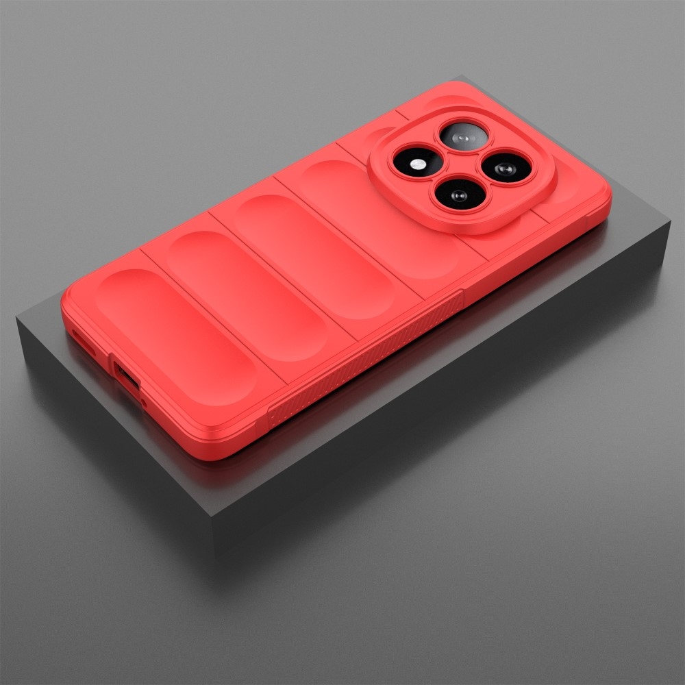 Rugg odolný gelový obal na Xiaomi Redmi Note 14 Pro+ 5G - červený