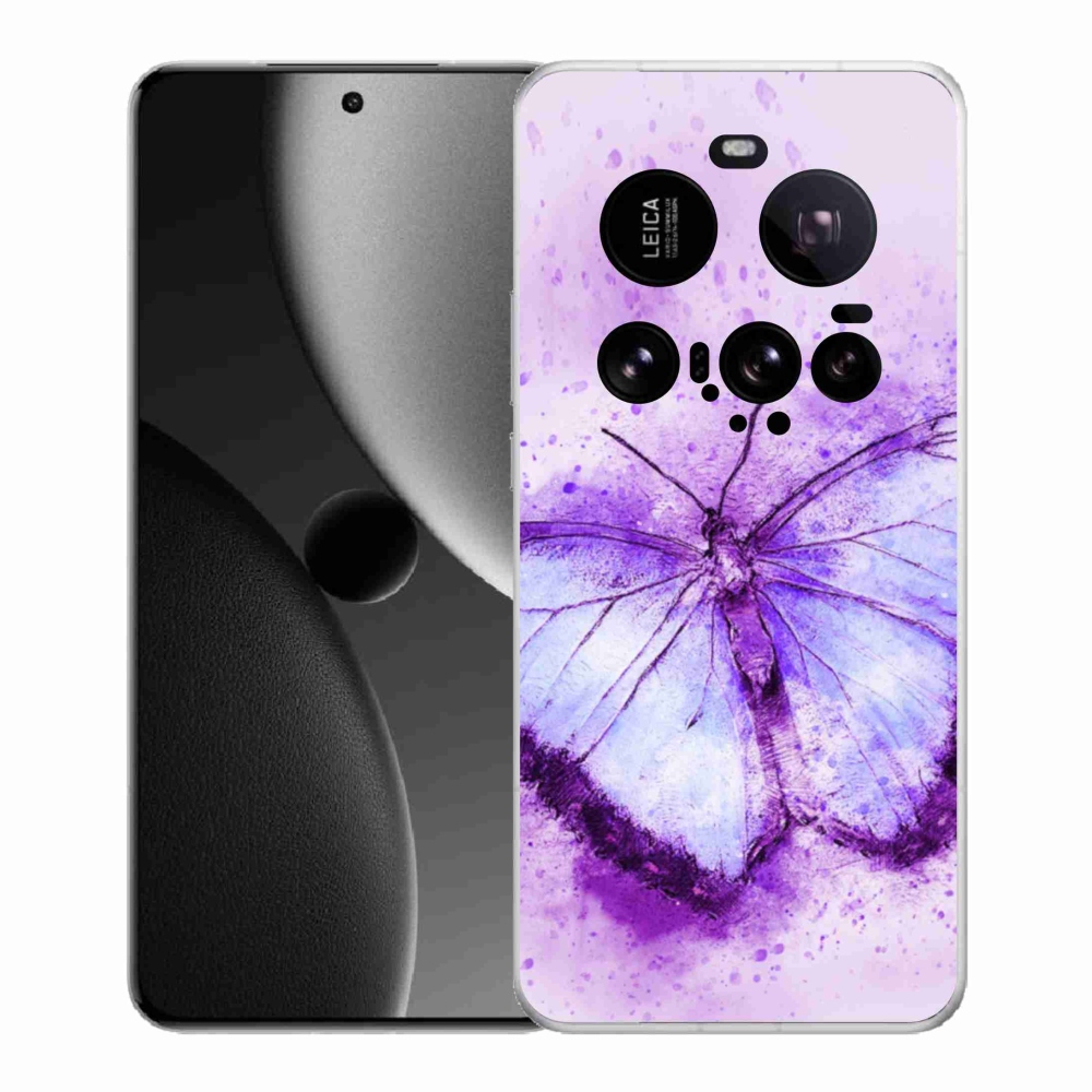 Gelový kryt mmCase na Xiaomi 15 Ultra - fialový motýl