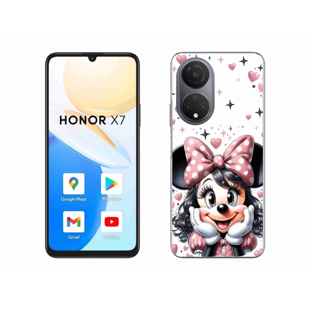 Gelový kryt mmCase na Honor X7 - minnie