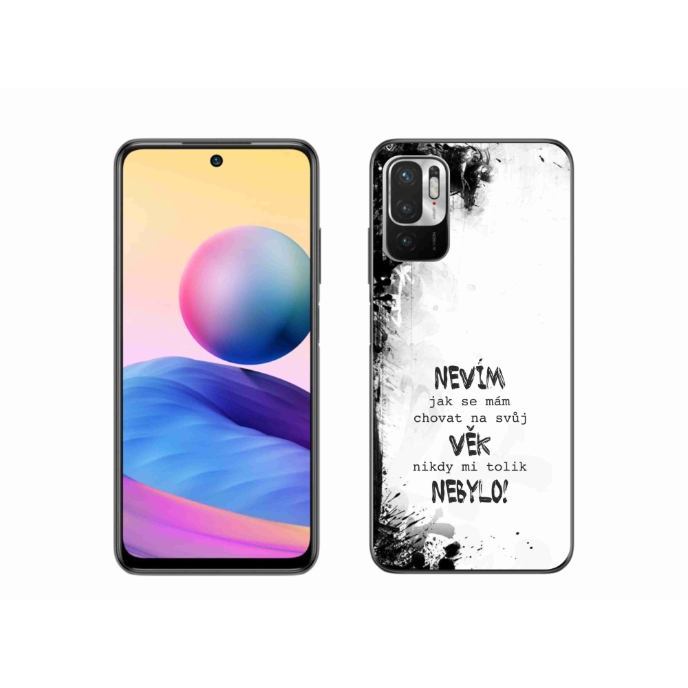 Gelový kryt mmCase na Xiaomi Redmi Note 10 5G - vtipný text 14 bílé pozadí