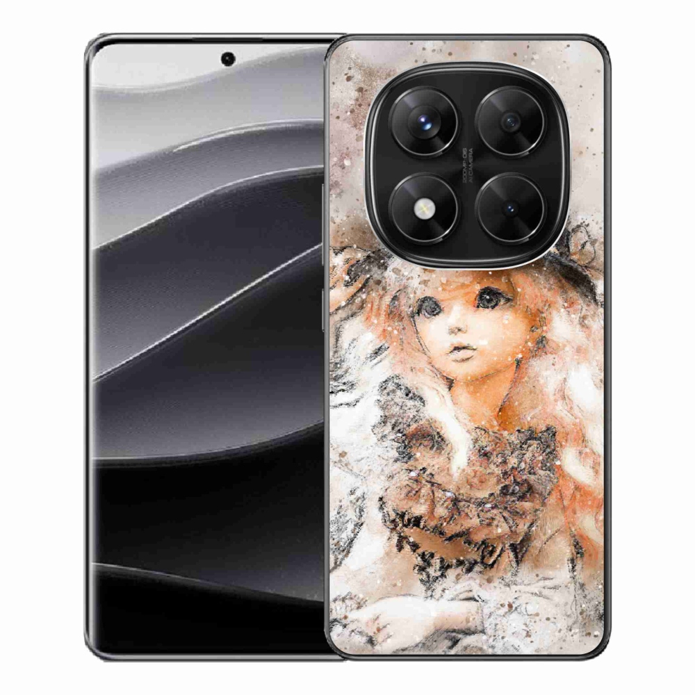 Gelový kryt mmCase na Xiaomi Redmi Note 14 Pro 5G/Poco X7 5G - holčička s kloboukem