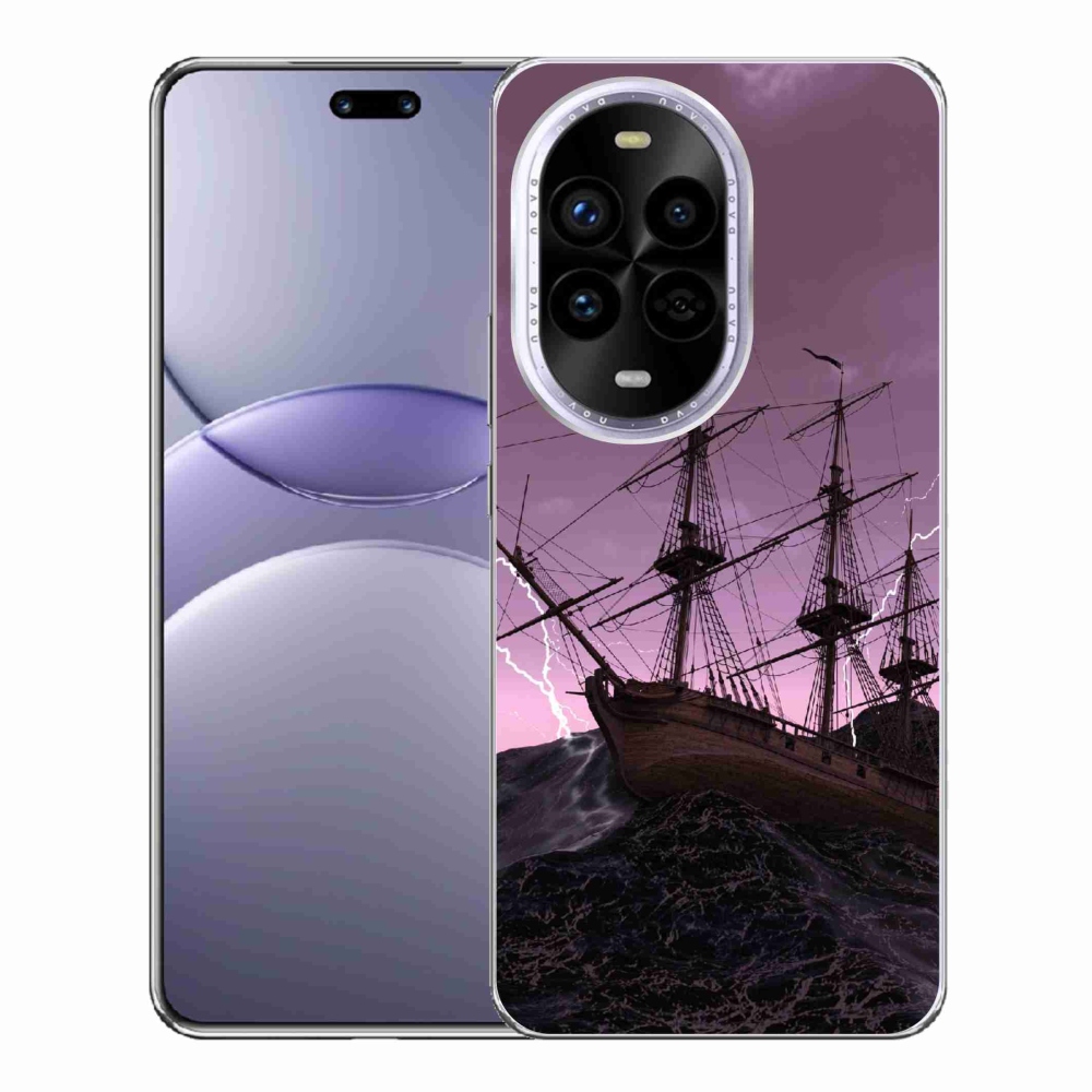 Gelový kryt mmCase na Huawei Nova 13 Pro 5G - loď v bouři