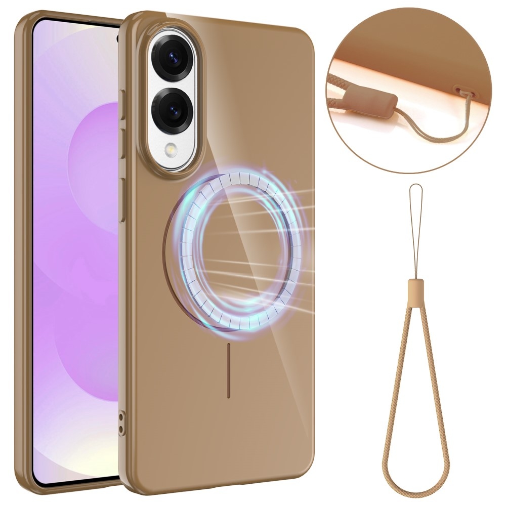 Carry gelový obal s MagSafe na Samsung Galaxy S25 Edge - zlatý