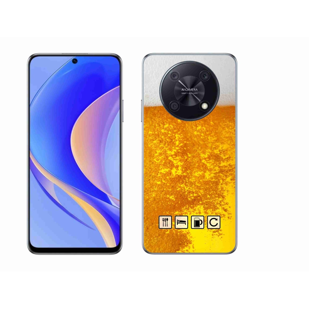 Gelový kryt mmCase na Huawei Nova Y90 - pivní motiv 3