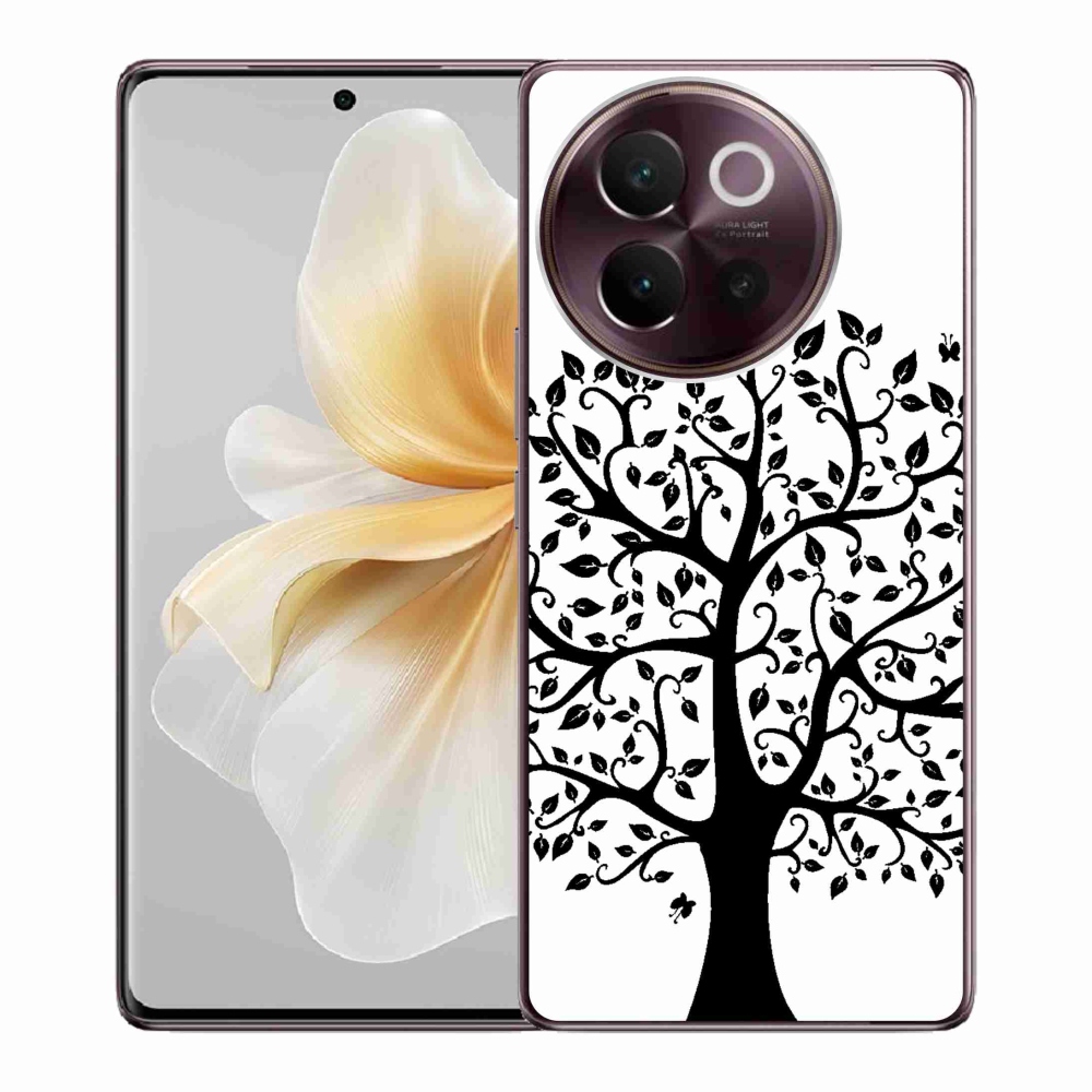 Gelový kryt mmCase na Vivo V40 Lite 5G - černobílý strom