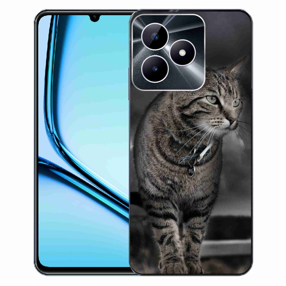 Gelový kryt mmCase na Realme Note 50 - kočka