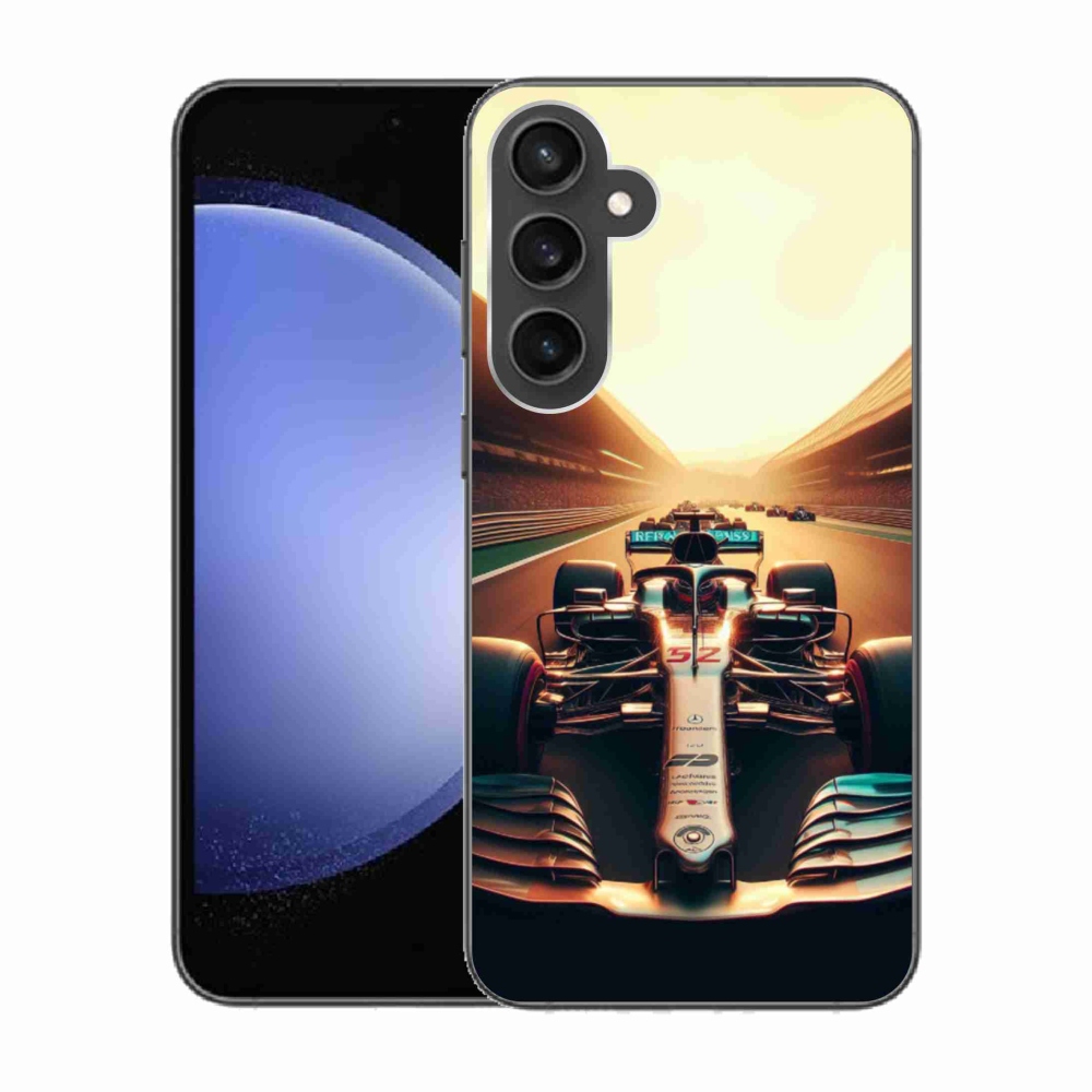 Gelový kryt mmCase na Samsung Galaxy S23 FE - formule 1