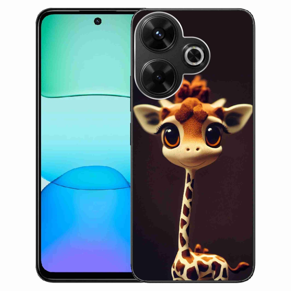 Gelový kryt mmCase na Xiaomi Redmi 13 4G/Poco M6 4G - malá žirafa