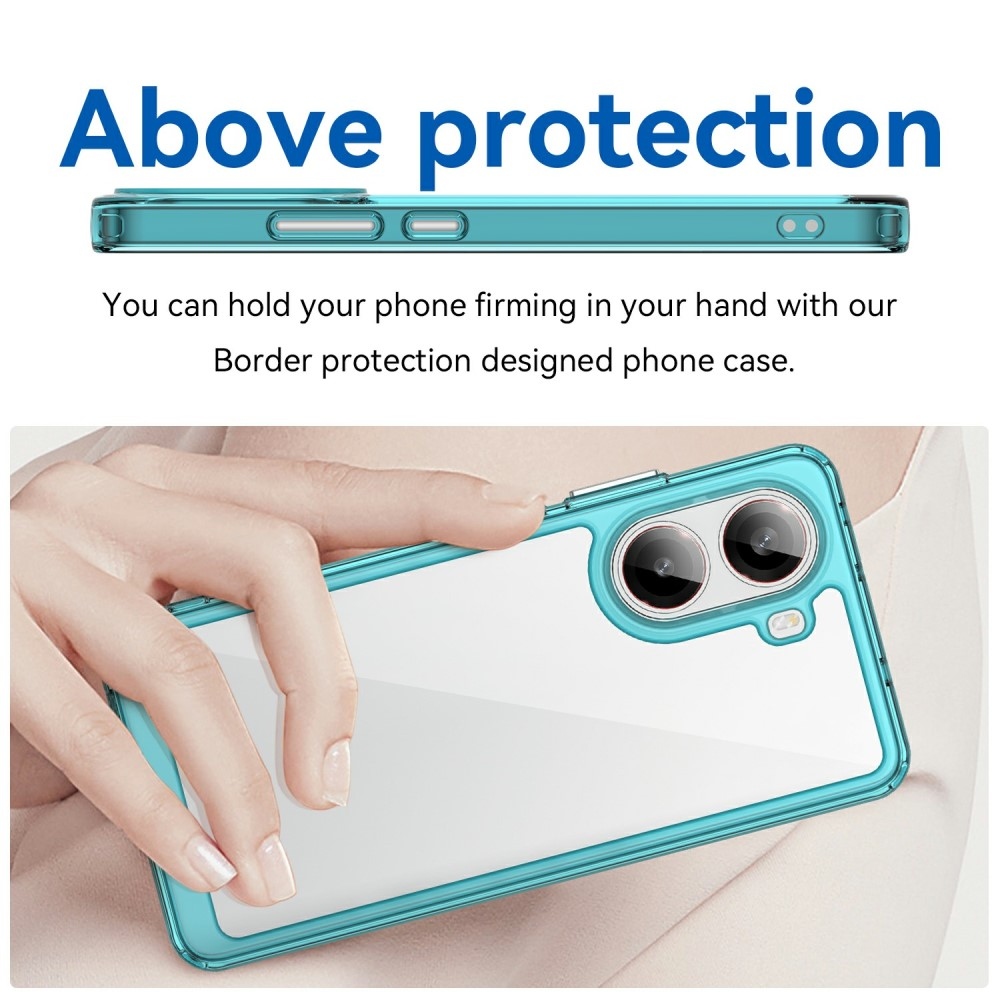 Gelový obal s pevnými zády na Xiaomi Poco X7 Pro 5G - světlemodrý