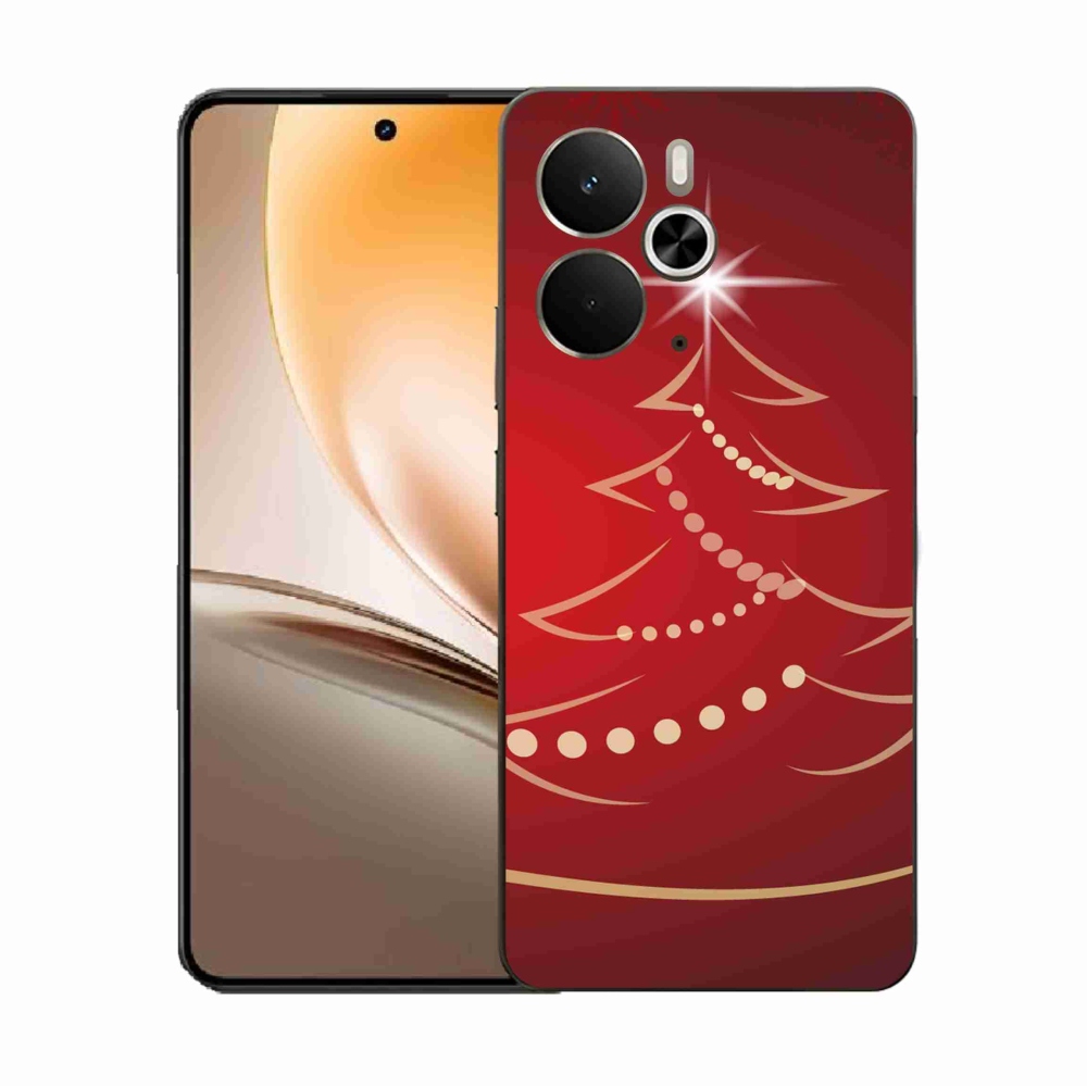 Gelový kryt mmCase na Realme 14 5G - kreslený vánoční stromek