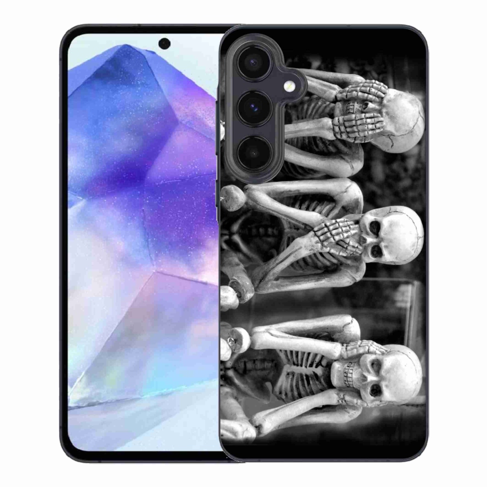Gelový kryt mmCase na Samsung Galaxy A55 5G - kostlivci