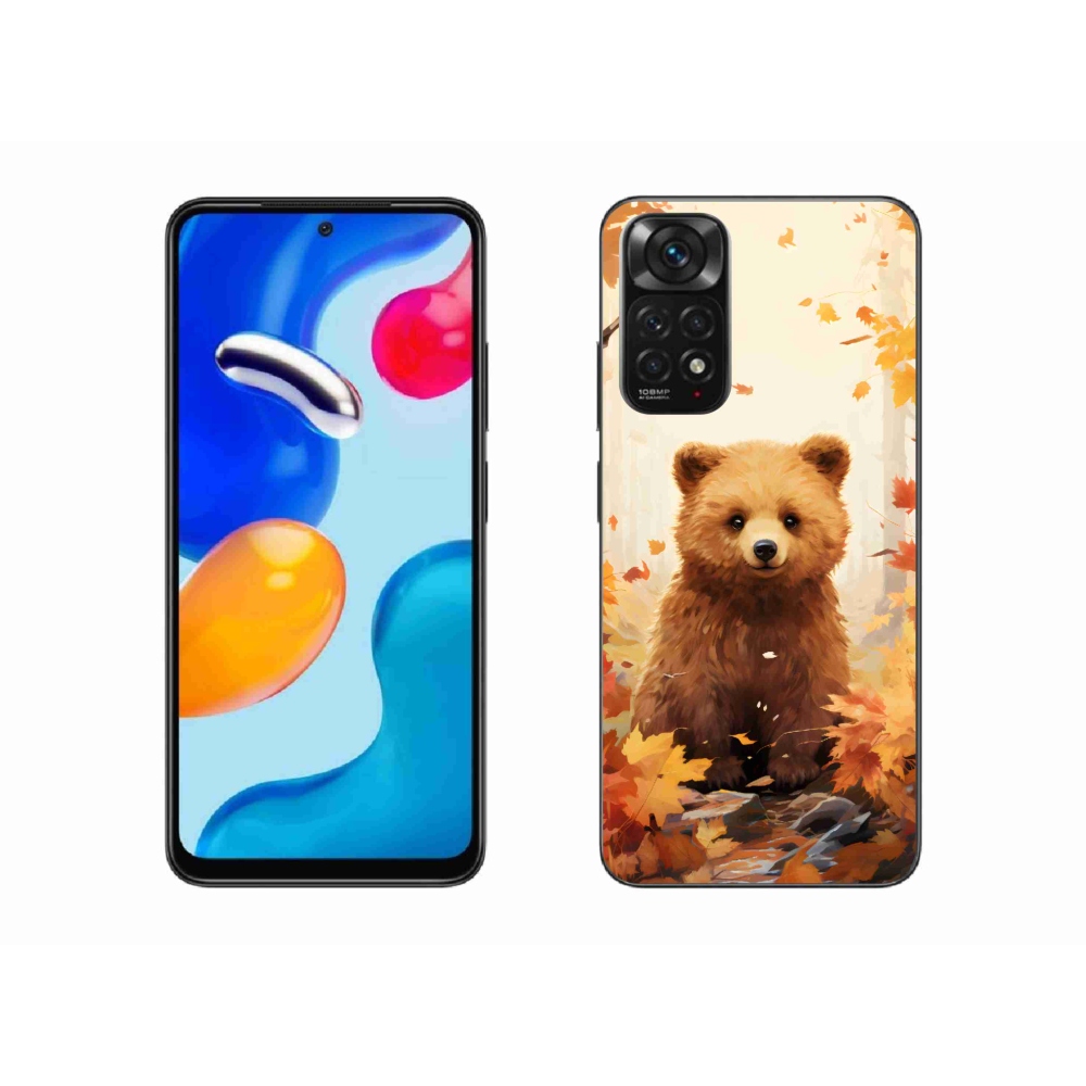 Gelový kryt mmCase na Xiaomi Redmi Note 11S 4G - medvěd v lese
