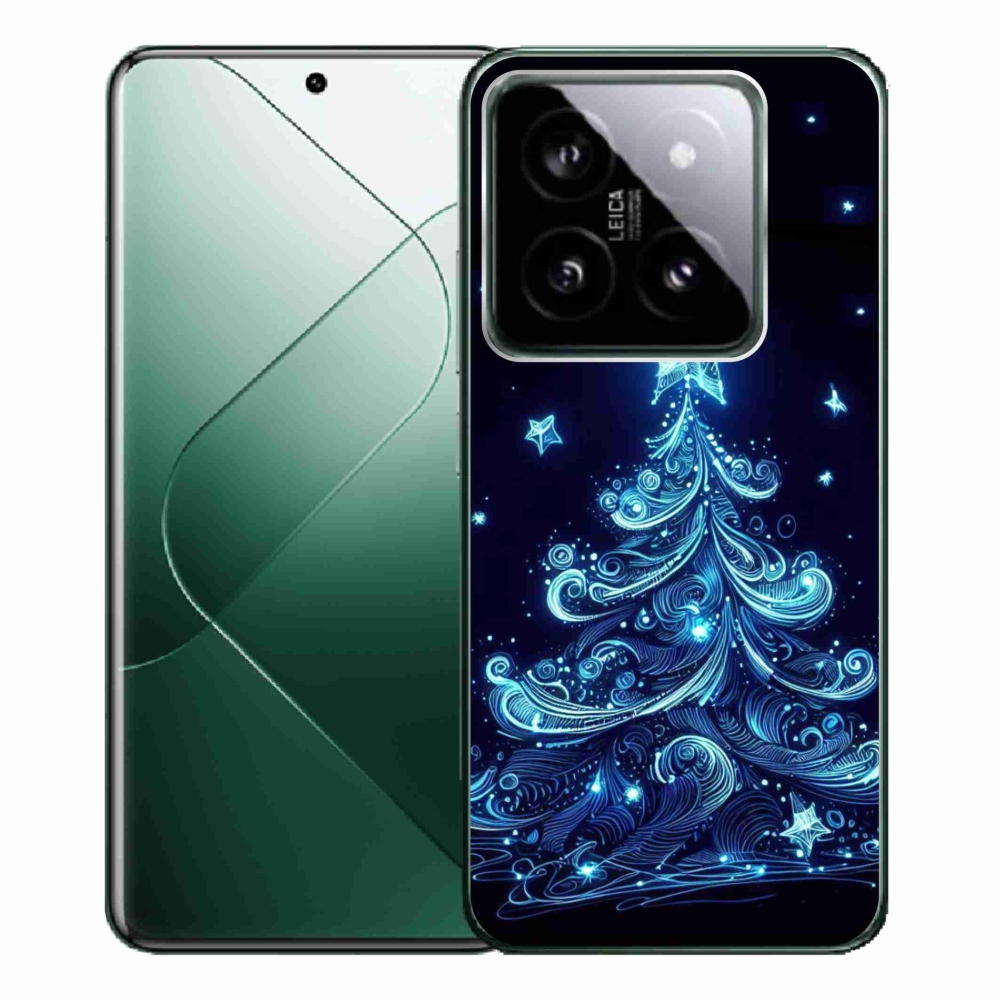 Gelový kryt mmCase na Xiaomi 14 Pro - neonový vánoční stromek 4