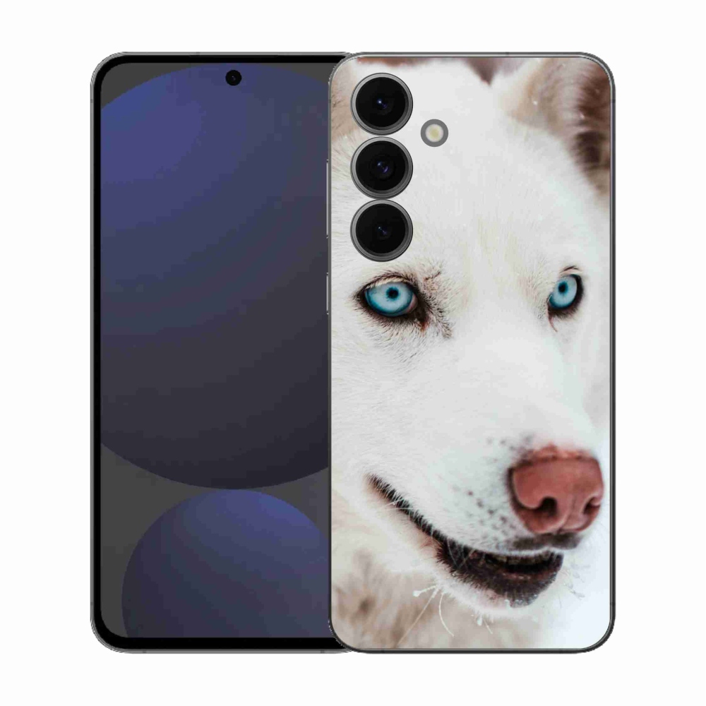 Gelový kryt mmCase na Samsung Galaxy S25 FE - psí pohled