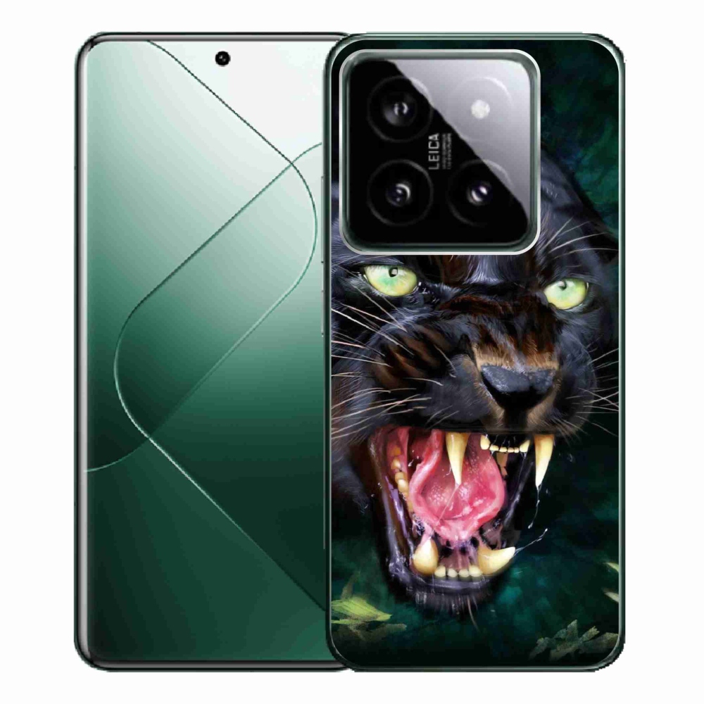 Gelový kryt mmCase na Xiaomi 14 Pro - rozzuřený černý panter