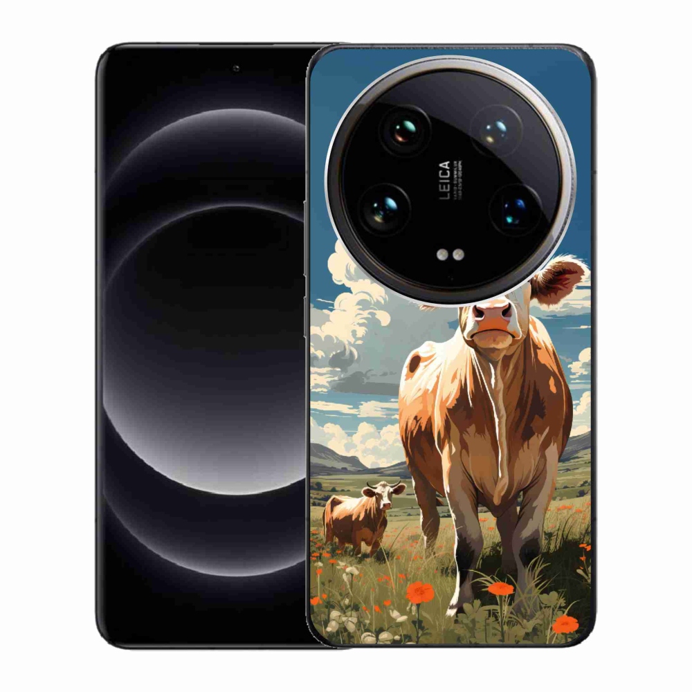 Gelový kryt mmCase na Xiaomi 14 Ultra - krávy na louce