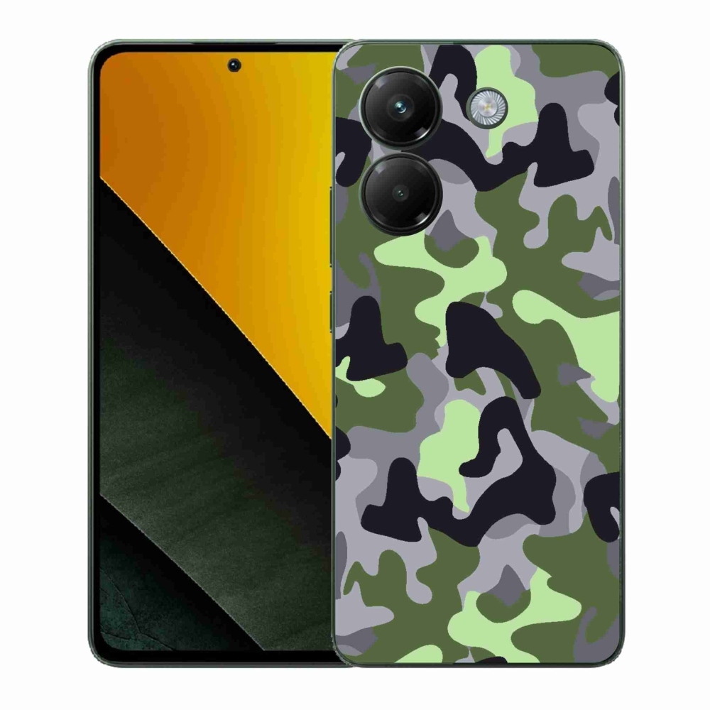 Gelový kryt mmCase na Xiaomi Poco M7 Pro 5G - maskáčový vzor 7