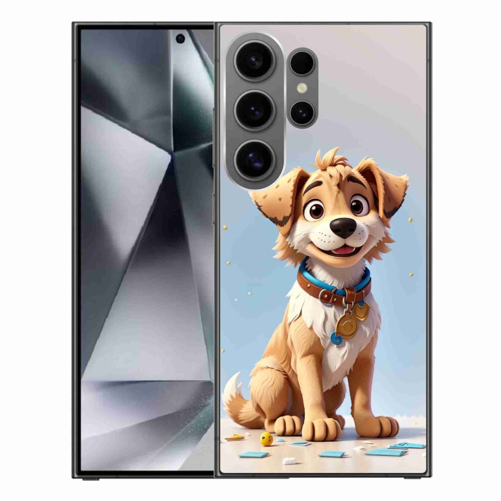 Gelový kryt mmCase na Samsung Galaxy S24 Ultra - kreslené štěně