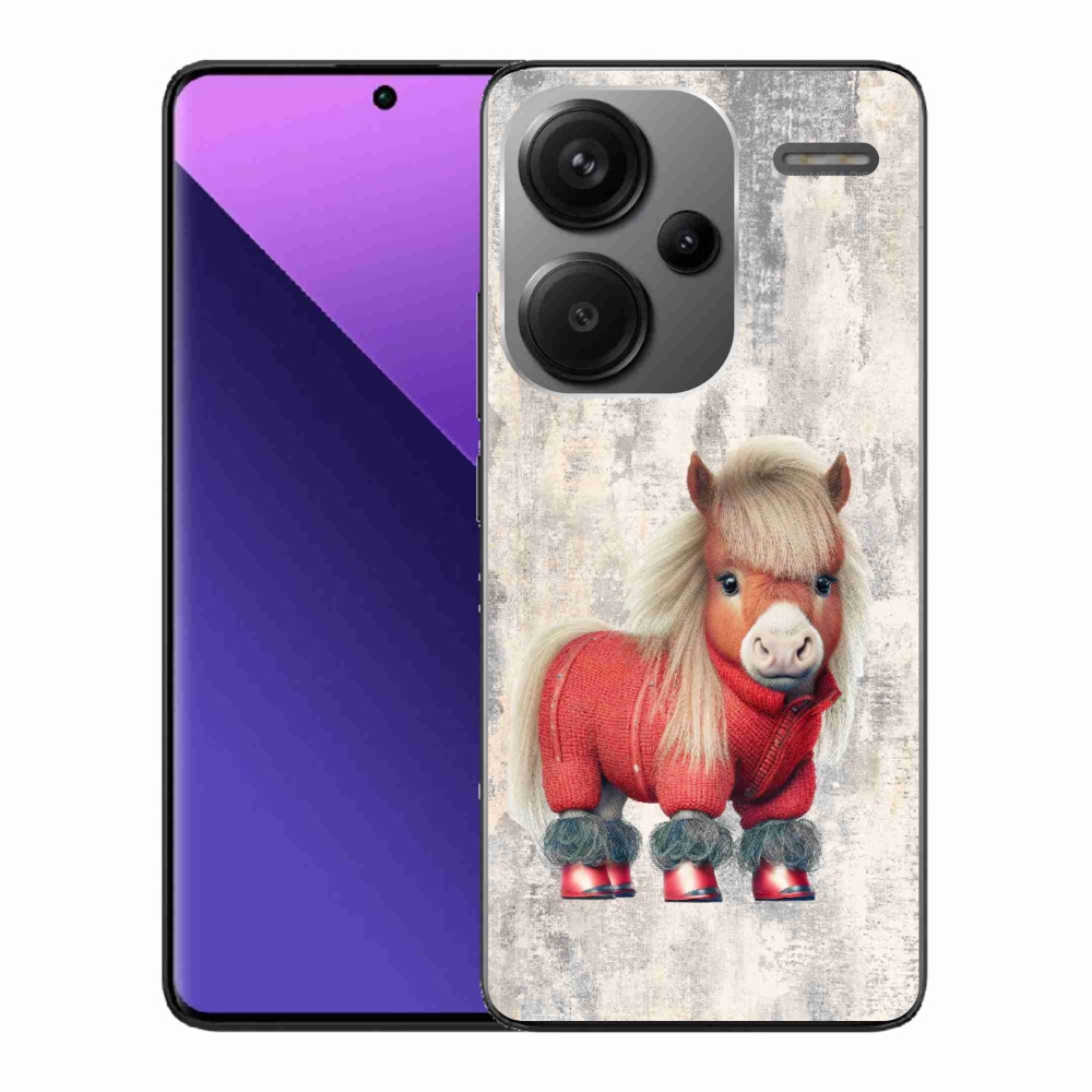 Gelový kryt mmCase na Xiaomi Redmi Note 13 Pro+ 5G - poník ve svetru
