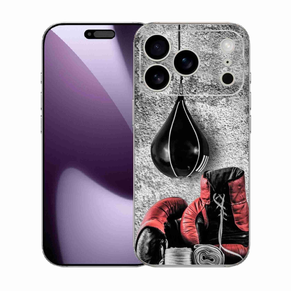 Gelový kryt mmCase na iPhone 17 Pro - boxovací pytel a rukavice