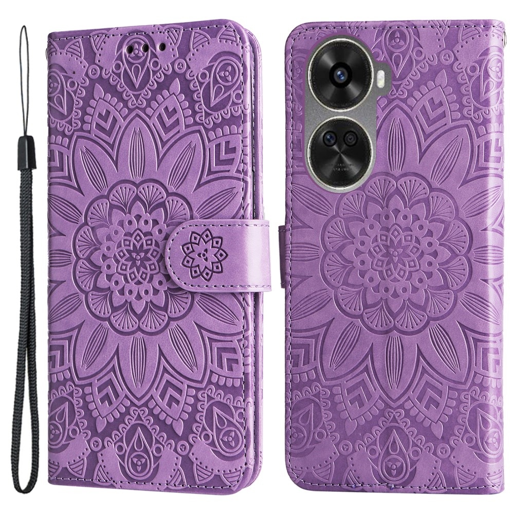 Sunflower knížkové pouzdro na Huawei Nova 12 SE - fialové