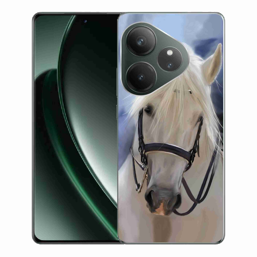 Gelový kryt mmCase na Realme GT 6 5G/GT 6T 5G - bílý kůň