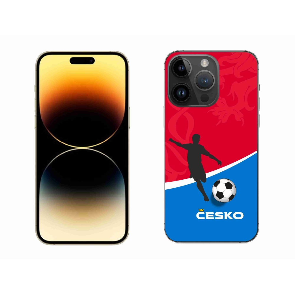 Gelový kryt mmCase na iPhone 14 Pro Max 6.7 - fotbal Česko