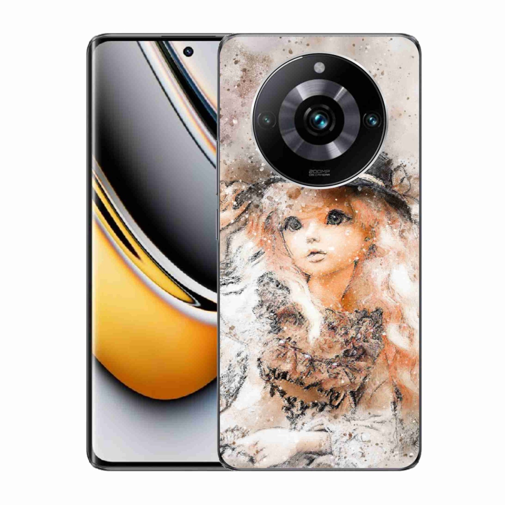 Gelový kryt mmCase na Realme 11 Pro/11 Pro+ - holčička s kloboukem