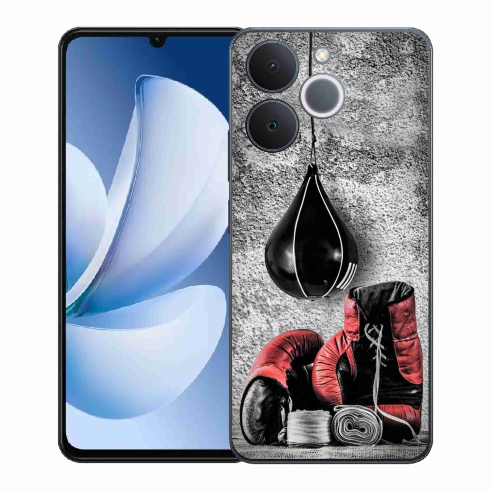 Gelový kryt mmCase na Realme Note 70T - boxovací pytel a rukavice