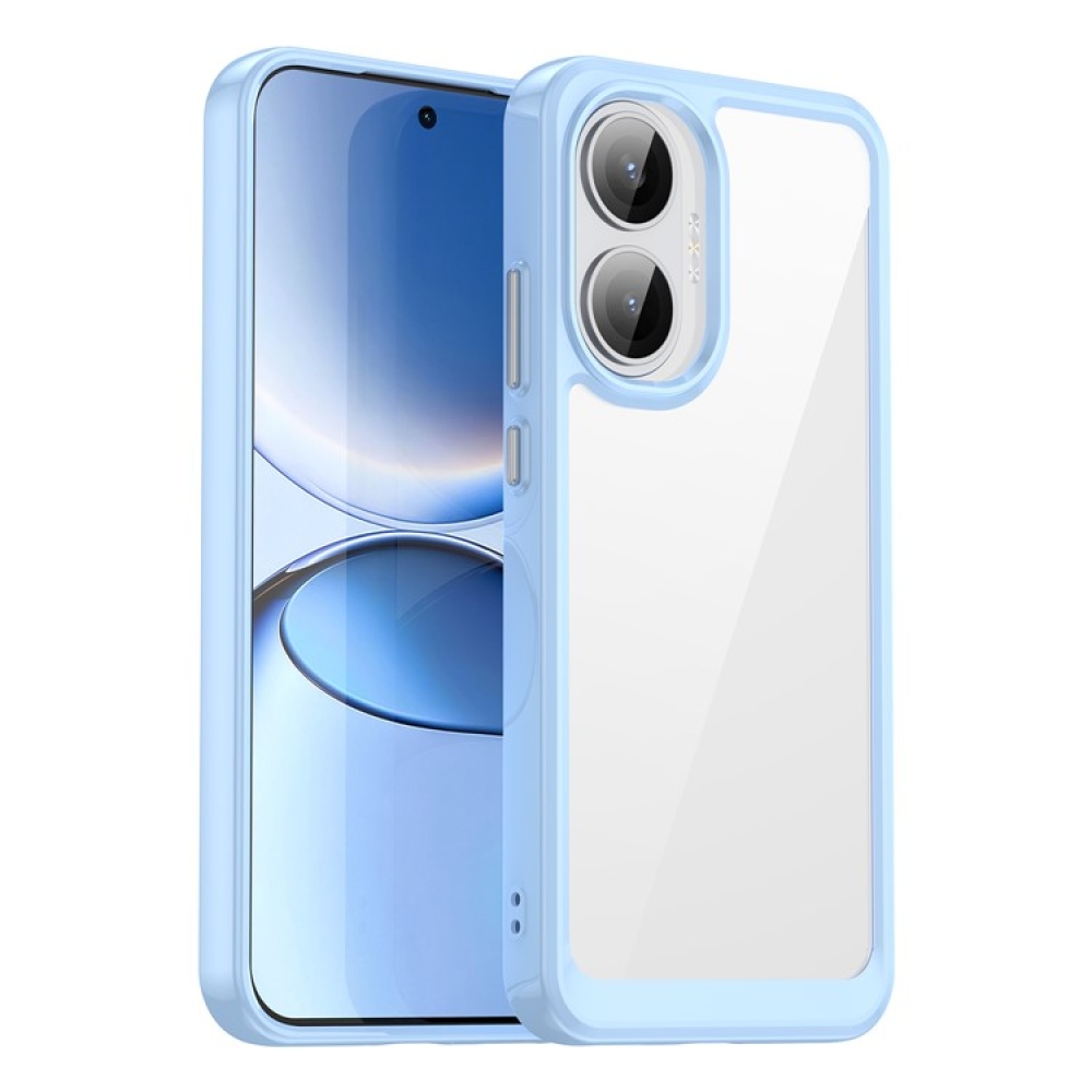 Gelový obal s pevnými zády na Xiaomi Poco F7 5G - modrý