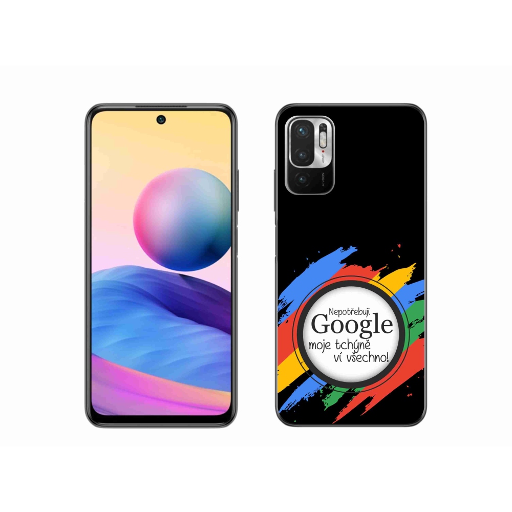 Gelový kryt mmCase na Xiaomi Poco M3 Pro/5G - tchýně ví všechno černé pozadí