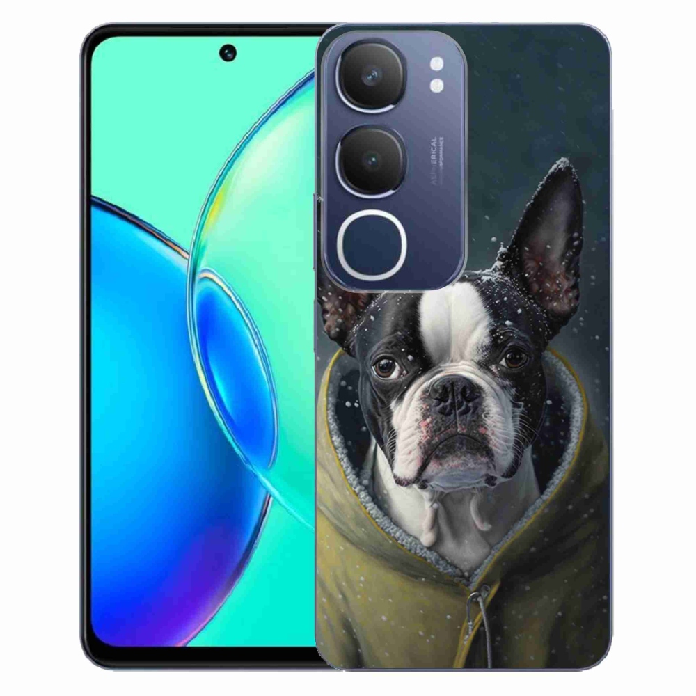 Gelový kryt mmCase na Vivo Y19s - buldoček