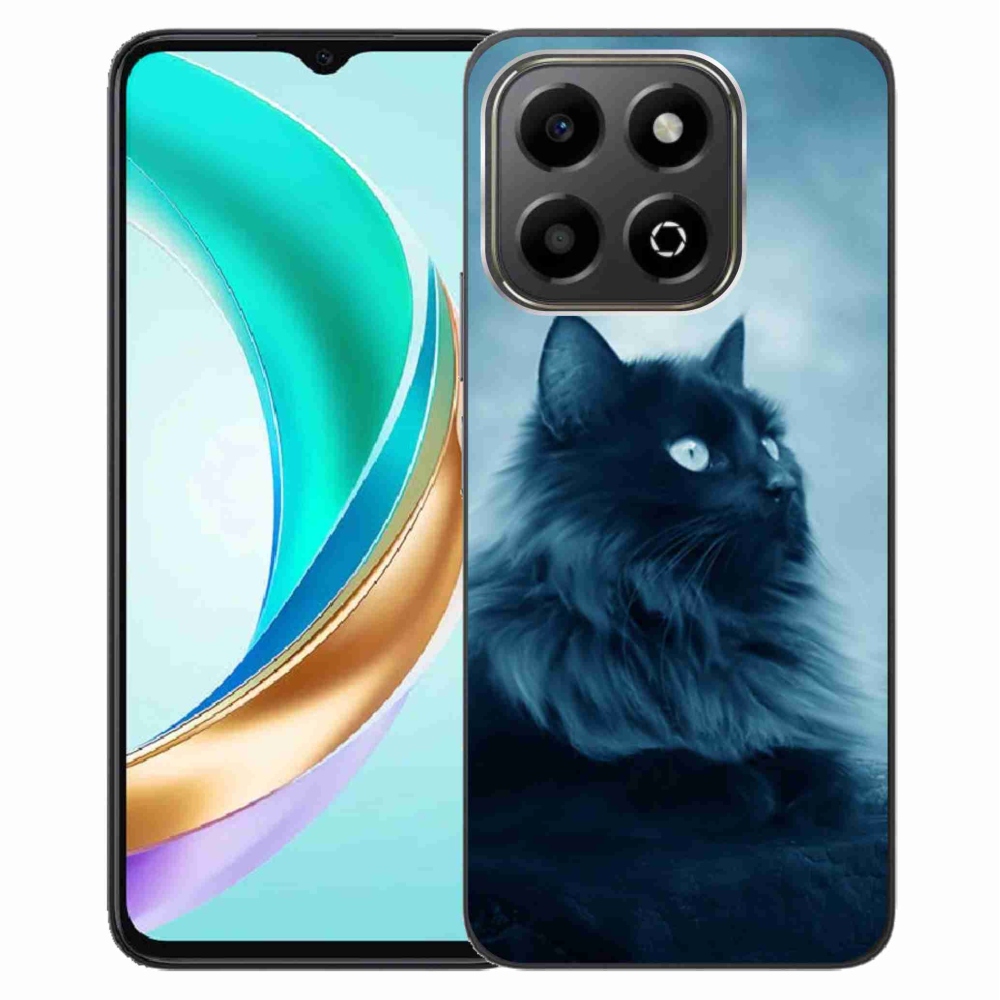 Gelový kryt mmCase na Honor X6b - černá kočka 1