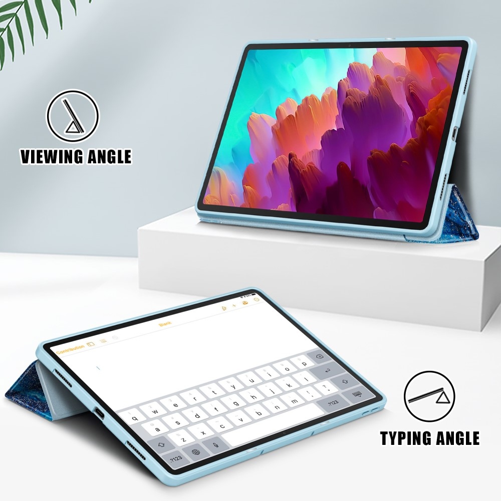 Patte chytré zavírací pouzdro na tablet Lenovo Tab P12 - vlny