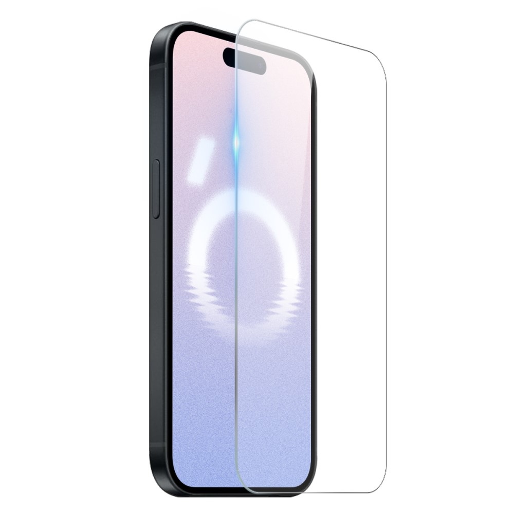 NORTHJO průhledný gelový obal + tvrzené sklo na iPhone 16 - průhledný
