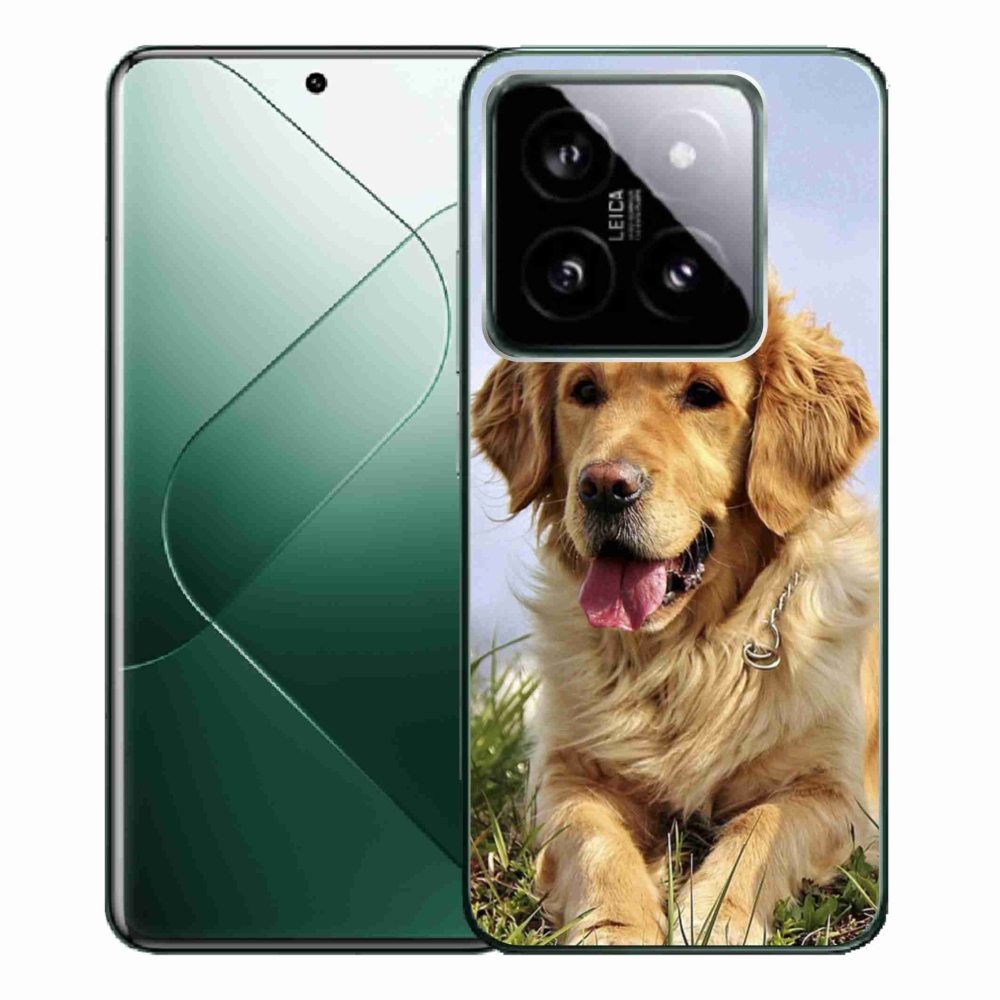 Gelový obal mmCase na Xiaomi 14 Pro - zlatý retrívr