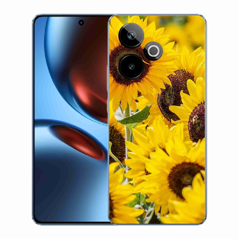 Gelový kryt mmCase na Realme GT 7 5G/GT 7T 5G - slunečnice
