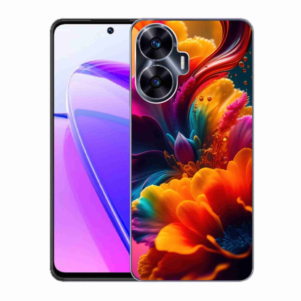 Gelový kryt mmCase na Realme C55 - abstraktní motiv 2