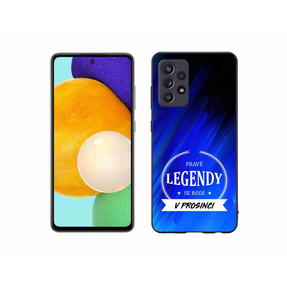 Gelový kryt mmCase na Samsung Galaxy A52s 5G - legendy v prosinci modré pozadí