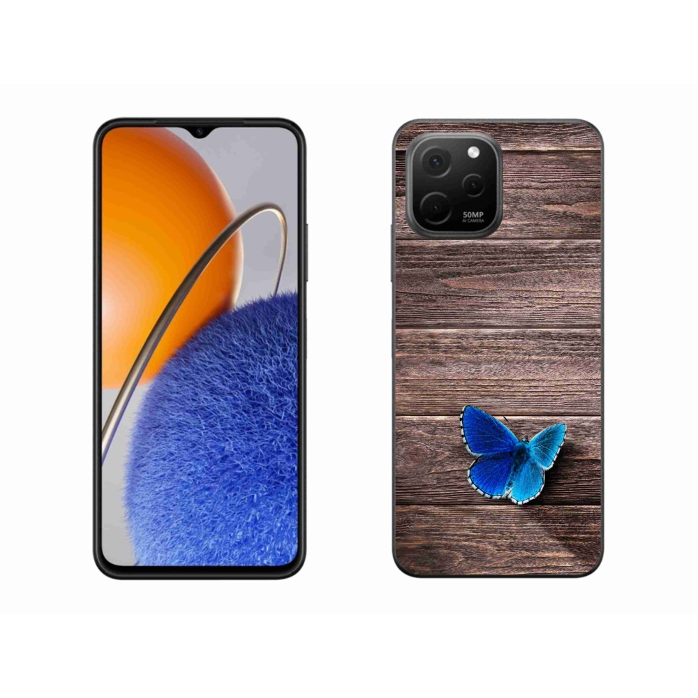 Gelový kryt mmCase na Huawei Nova Y61 - modrý motýl 1