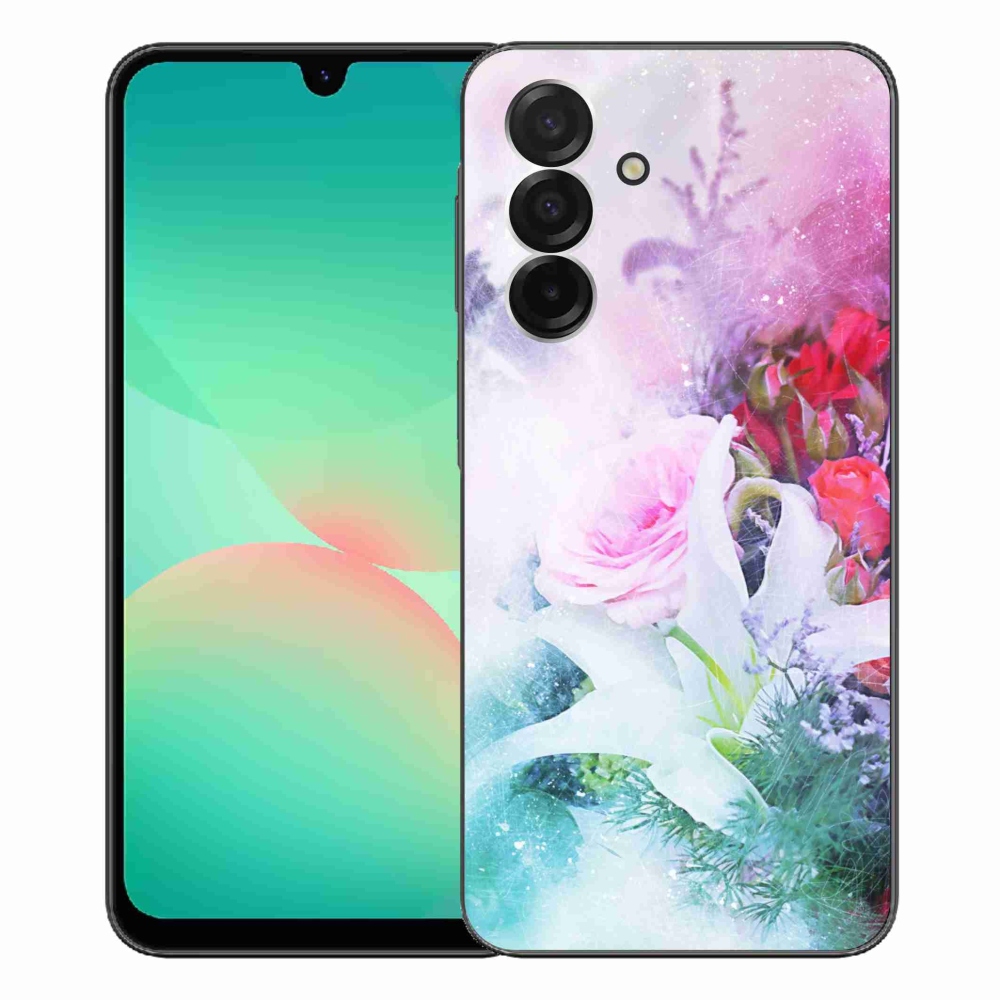 Gelový kryt mmCase na Samsung Galaxy A26 5G - květiny 4
