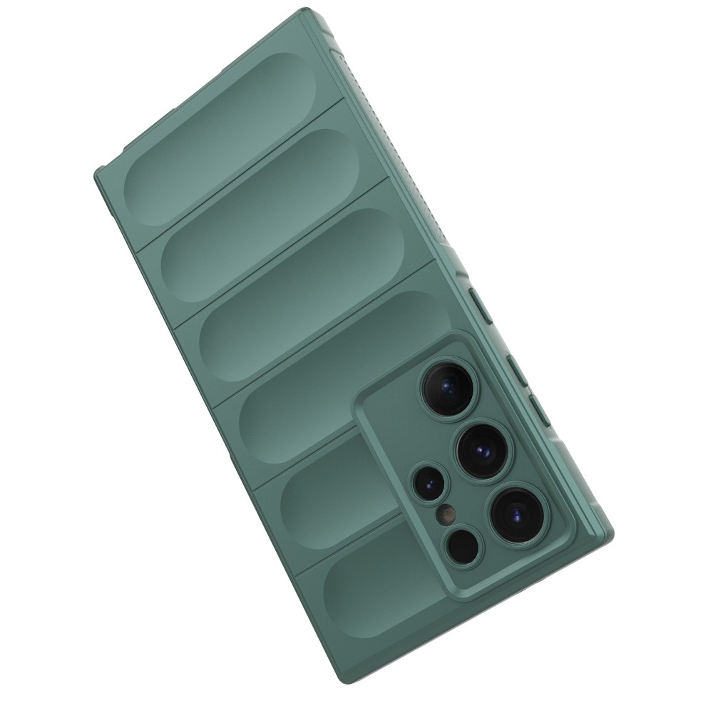 Rugg odolný gelový obal na Samsung Galaxy S24 Ultra - zelený
