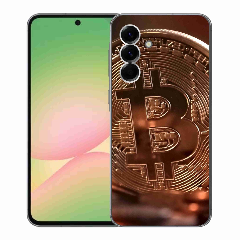 Gelový kryt mmCase na Samsung Galaxy A56 5G - bitcoin