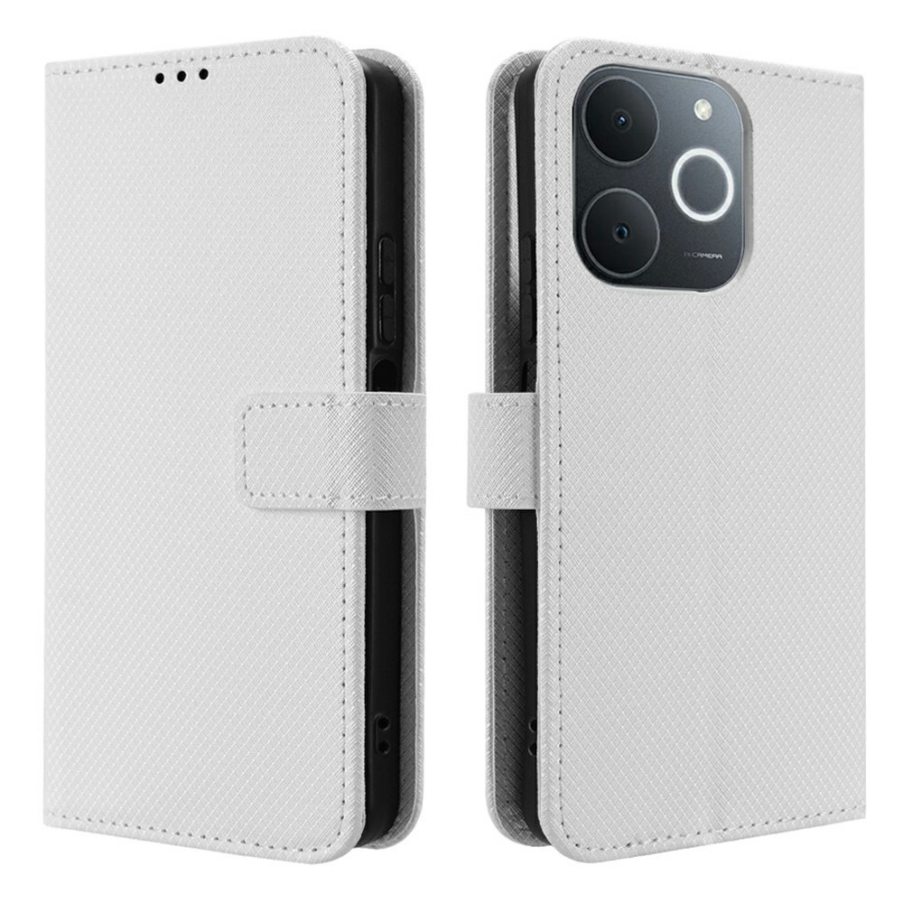Diamond knížkové pouzdro na Realme Note 70T - bílé