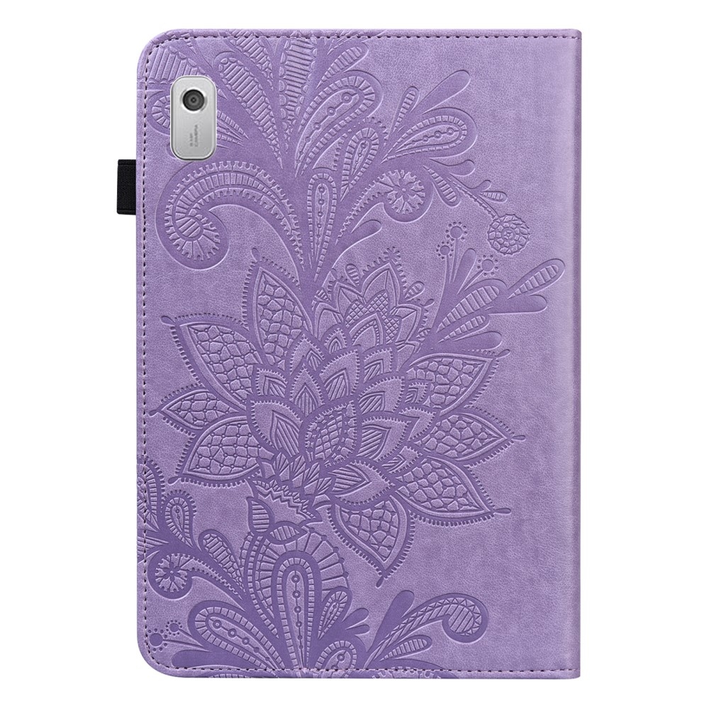Flower zavírací pouzdro na Lenovo Tab M8 4. Gen (2024) - fialové