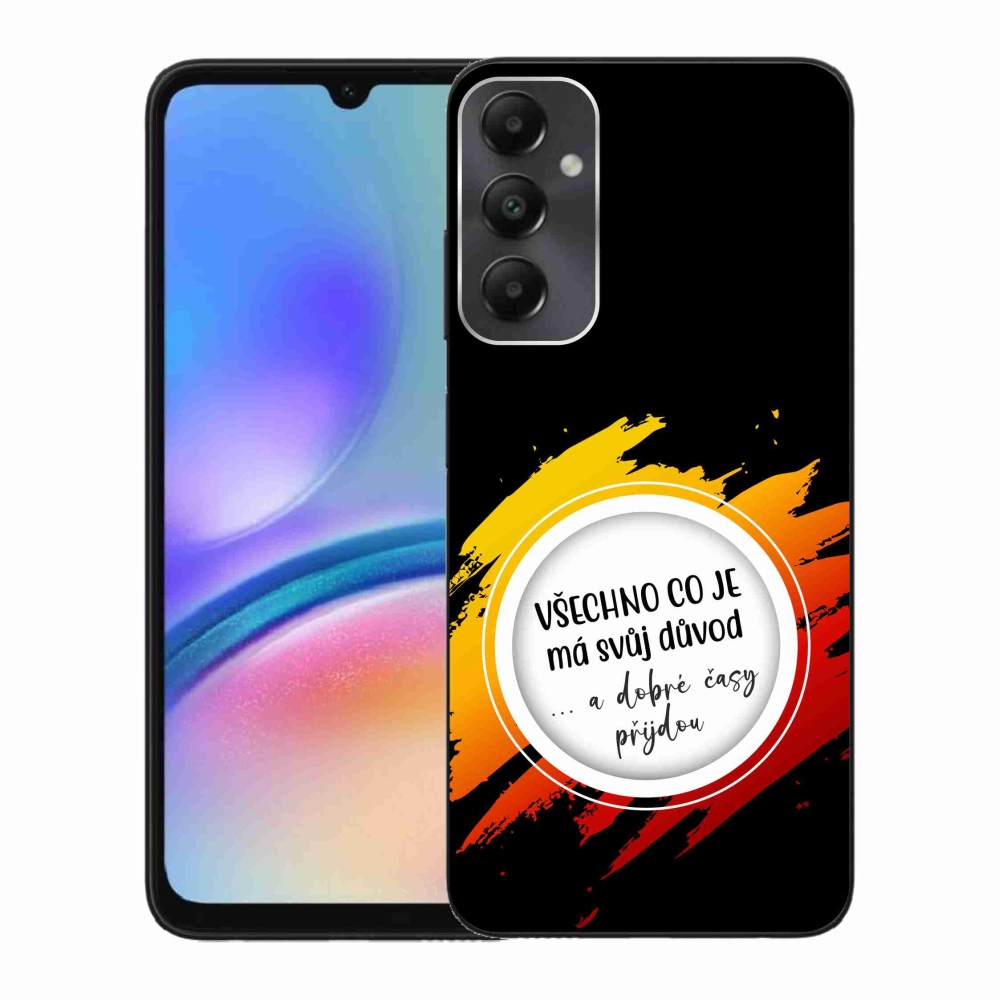 Gelový kryt mmCase na Samsung Galaxy A05s - citát 3 černé pozadí